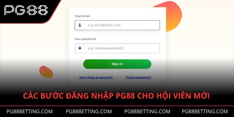 Chi tiết từng bước đăng nhập PG88 cho hội viên mới